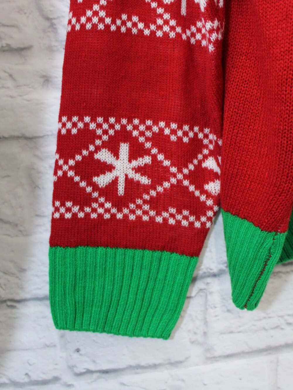 Peanuts Women's Plus 2XL Red Green Snoopy Woodstock Christmas Holiday Sweater - Picture 3 of 8